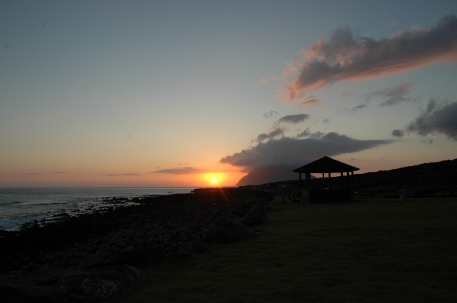 大潟浦　夕日01の画像