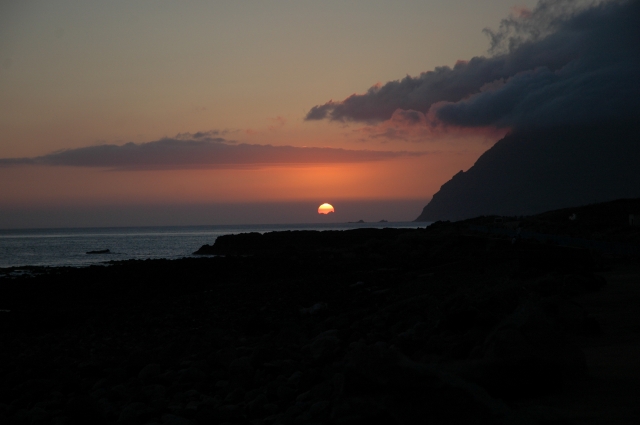 大潟浦　夕日02の画像