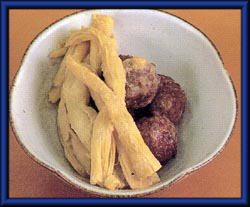 たこうなと肉団子のみそ煮の画像