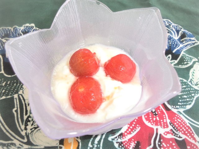 ミニトマトのはちみつレモン漬けの画像