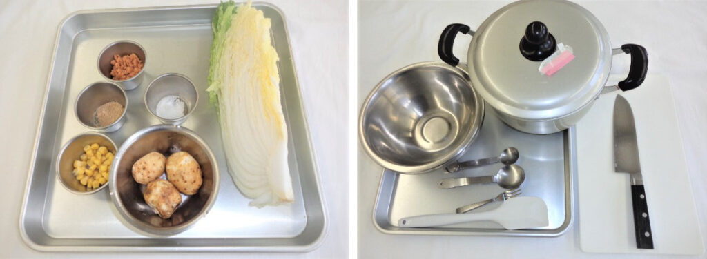 必要な材料・器具の画像