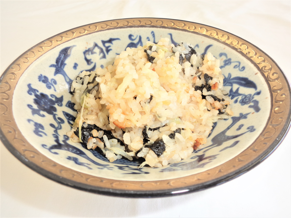 きゃべつとのりの炊き込みご飯の画像