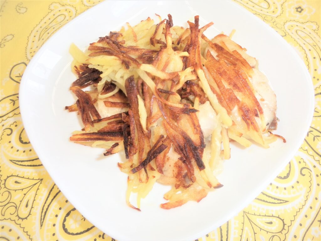 魚ポテト焼きの画像