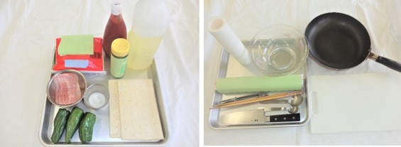 必要な材料・器具の画像