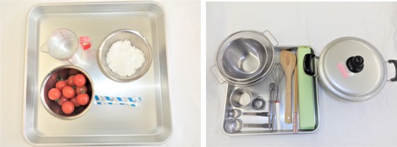 必要な材料・器具の画像