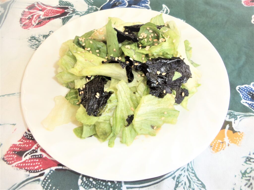 和風レタスサラダの画像