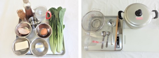 必要な材料・器具の画像