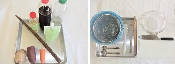 必要な材料・器具の画像