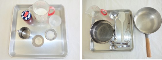 必要な材料・器具の画像