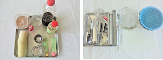 必要な材料・器具の画像