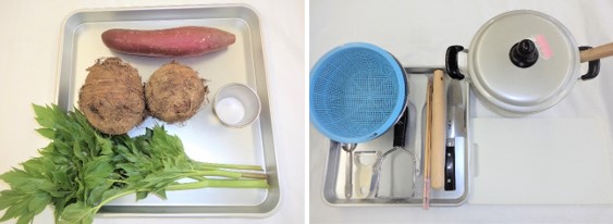 必要な材料・器具の画像