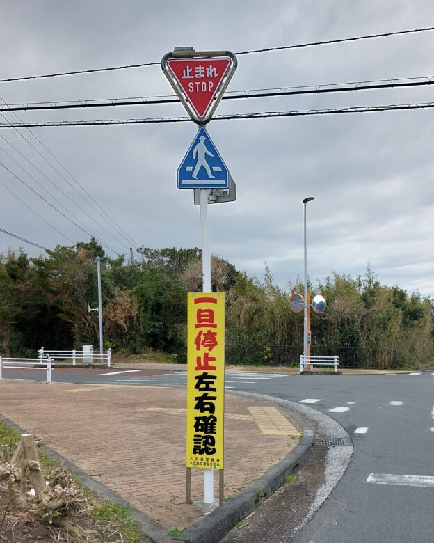 一旦停止左右確認の画像