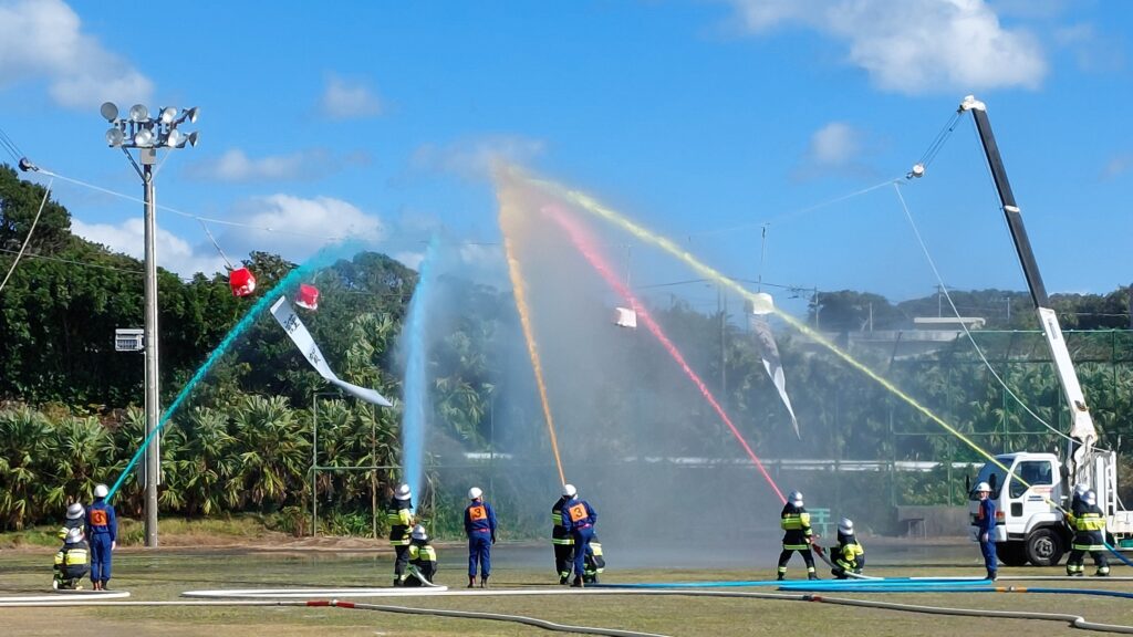 一斉放水の画像