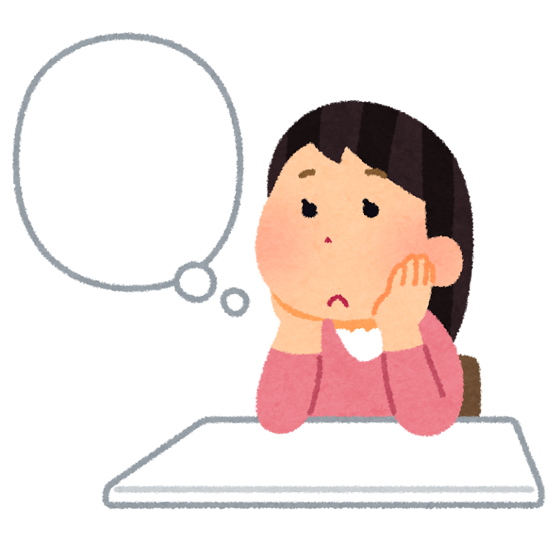 いろいろな不安や、心配する気持ちの画像